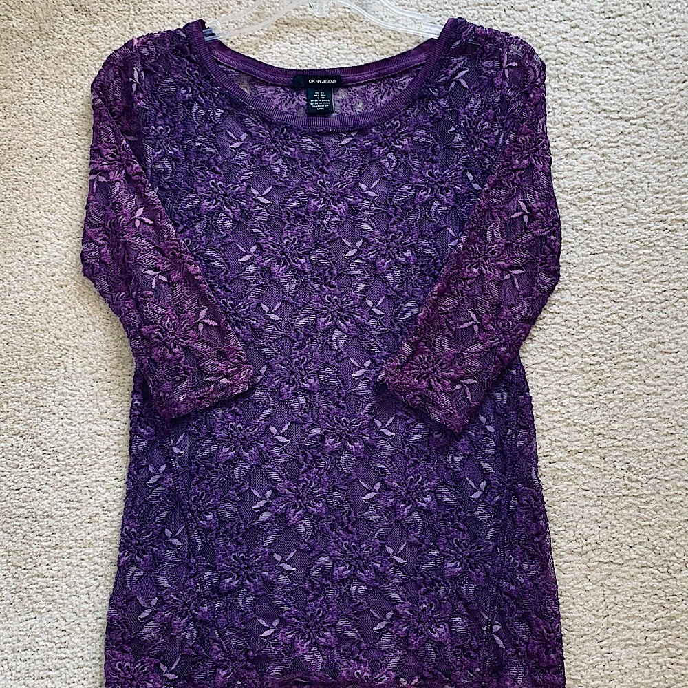 New without tag DKNY Jeans lace top